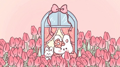 粉色小兔兔少女心
