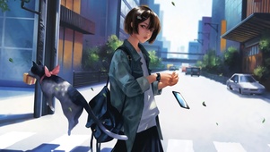 清新酷酷女孩