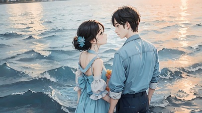 海边情侣
