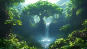 翠影幽瀑