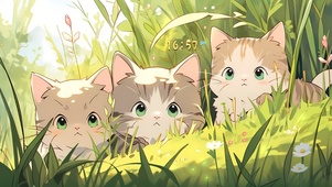 三只小猫