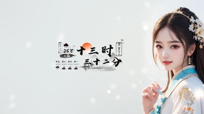 4K清纯古风美女