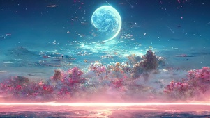 4K唯美治愈浪漫大海星空