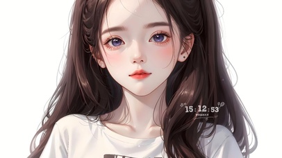 清纯紫瞳少女