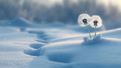 冰原上的蒲公英