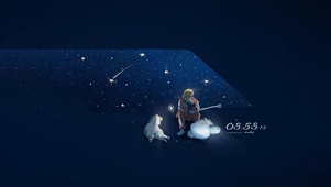 4k 治愈唯美捡星星的少年与狗