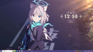 4k 蓝色眼睛可爱少女