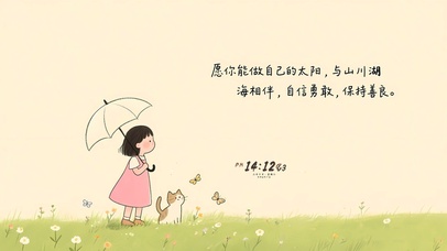 自信勇敢 保持善良