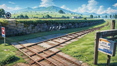 4K唯美治愈乡间铁轨