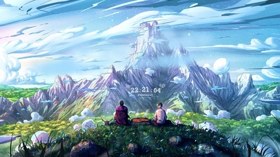 4K唯美山巅茶道