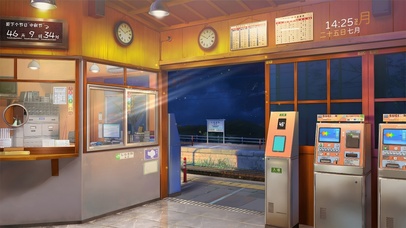 4K唯美日式车站夜晚