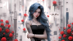 玫瑰花女孩
