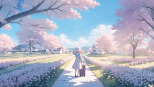 春日樱花少女