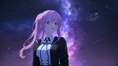 星空粉发少女