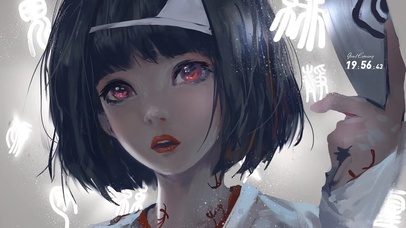 短发少女