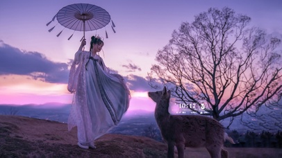 少女与鹿4K~【唯美梦幻风】