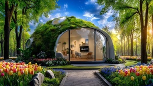 护眼绿植自然小屋