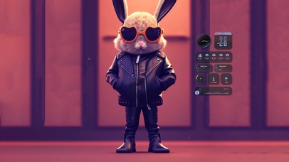 4K 潮流酷炫兔哥