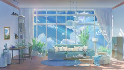 4K唯美治愈动漫客厅