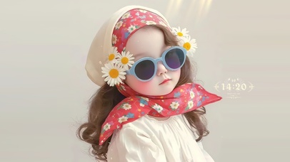 可爱乡村小女孩