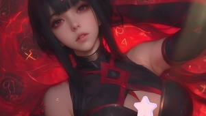 腥红美女