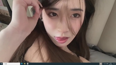 性感居家吐舌诱惑 女朋友视角