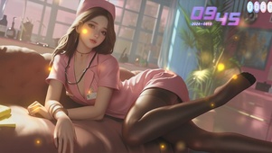 翘动美艳小护士