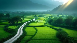绿色的田野