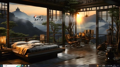 云烟缥缈青山秀