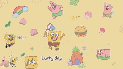 可爱的海绵宝宝和派大星