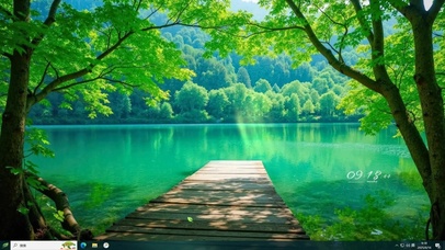 宁静森林湖泊主题