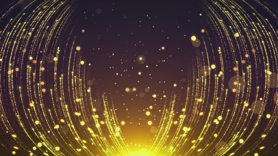 唯美动态金色粒子拖尾