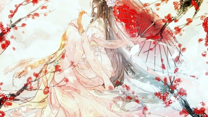 孔雀花 唯美古风少女