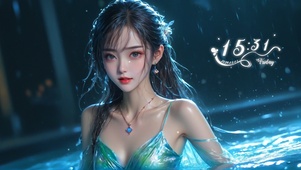 绝美水中少女（倾斜镜头版）