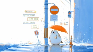 雨天的街道