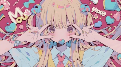 可爱二次元美少女