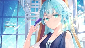 蓝发少女