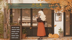 买奶茶的女孩