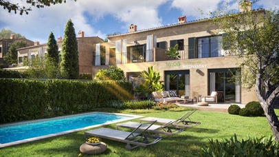 4K唯美治愈别墅花园