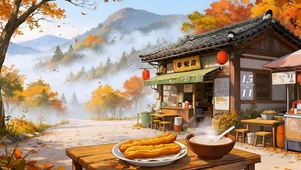秋天乡村早餐