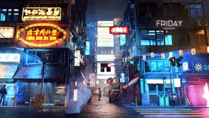 霓虹的日本街道