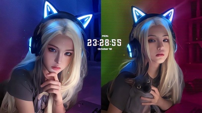 4k 炫酷唯美电竞女神