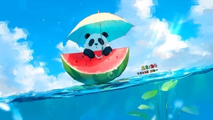 夏日漂流熊猫