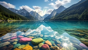 平静的湖泊