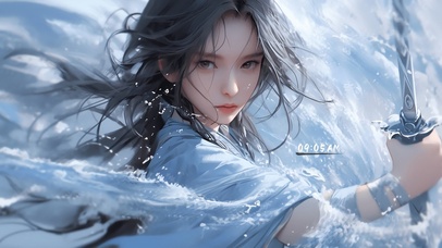 4K唯美古风御水女神