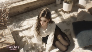 她的目光如同一池春水