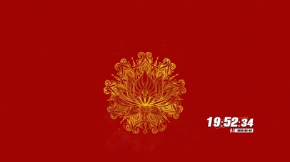 金色莲花 佛系 4K 禅意