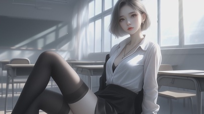 可爱学生风女孩