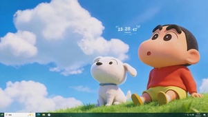 草坡小新与小白