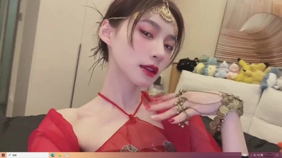 清纯性感红衣美女 古风异域风情